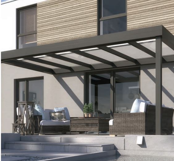 PERGOLA A TOITURE RIGIDE MOBILE SKYTOP FLAT | Monsieur store Marseille
